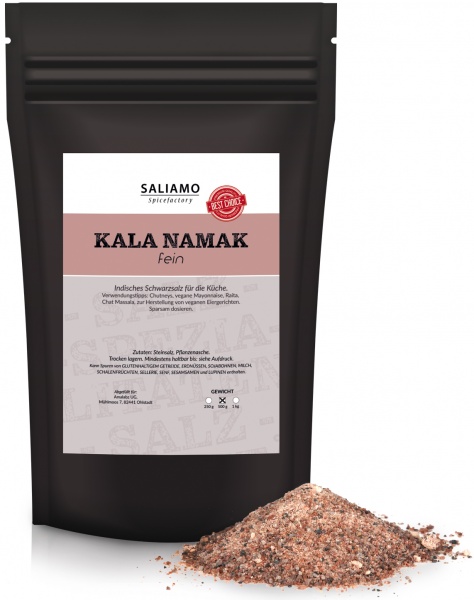 500g Kala Namak Steinsalz - Schwarzsalz aus Indien